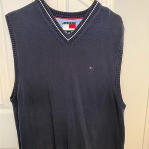 Tommy Hilfiger Men's V-Neck Sweater Vest - Navy
